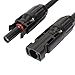 uxcell Pair MC4 Male Female Y Shape Branch Solar Panel Cable Wire Photovoltaic Connectors
