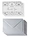Thank You Postcard Set with Envelopes, Religious Greeting Cards, Floral Design (48 Pack)