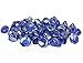 GASPRO 20-Pound 1 inch Fire Glass Diamonds for Fireplace Fire Pit, Medium Blue Reflective Luster