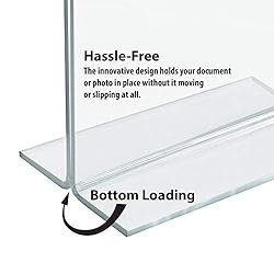 Azar 152727 Horizontal Double-Sided Stand Up Sign