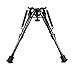 Tactical Rifle Bipod with Handy Spring Return Ohuhu 6-9 Inches Adjustable Height for Hunting Shooting, Black