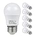 TORCHSTAR 5.5W A15 LED Bulbs 40 Watt Equivalent Dimmable, 3000K Warm White, E26 Medium Base, G45 Bulb Shape, LED Light Bulb for Ceiling Fan, UL listied, Pack of 6