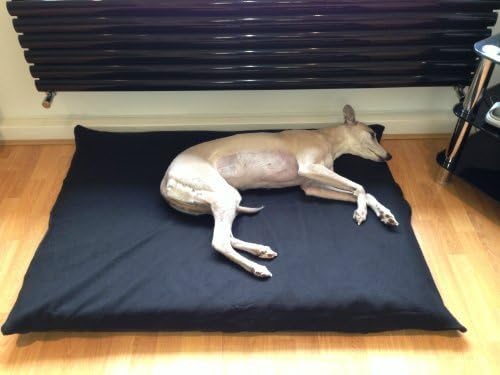 Waterproof Dog Bed Mattress, Rectangle High Density Prime Foam Pad, Removable Fleece Outer Cover, Dog Beds, Pet Beds, Pet bed-Black Medium