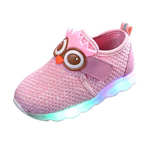 Infant Toddler Baby Boys Cute Cartoon LED Luminous Girls Sport Shoes Sneakers