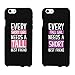 365 Printing Every Short Girl and Tall Girl Black Matching Best Friends Phone Cases for BFF