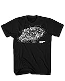 Star Wars Men's Millennium Revealed T-Shirt, Black, Large