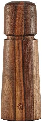 CrushGrind Stockholm Oiled Walnut 6" Mill With Ceramic Grinder for Salt and Pepper Danish Designed