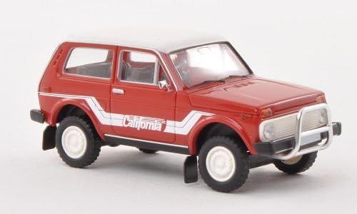 Lada Niva California, red/white, Model Car, Ready-made, Brekina 1:87