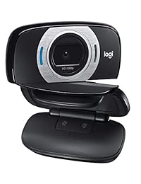 Logitech. Cámara  portátil C615 HD de 1080 píxeles con autofocus, negro, una talla para todos