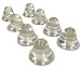 Cone Shaped Clear Rubber Bumpers - 20 PC - Made in USA - Rubber Feet Spacers for Electronics, Computer Audio Equipment, Car Truck Bug Deflector, Cutting Boards, Picture Frames, Cabinet Door