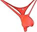 WOSESE Mens Swim Thong G-string Underwear Tangerine