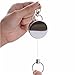 Alexless Alexless 2 Pcs Metal Retractable Badge Reel Badge Holder Reel Clip with Stainless Steel Cord for Heavy ID Card Keychain
