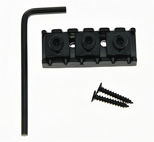 KAISH Black R3 Guitar Locking Nut 43mm String Lock Fits Floyd Rose Tremolo Bridge