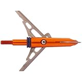 Rage Bowhunting CrossbowX Mechanical Broadhead, 2 Blade 2 Inch Cutting Diameter, 100 or 125 Grain, 3 Pack