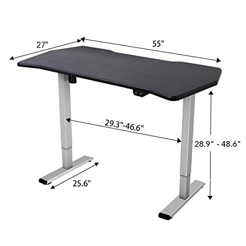 FLEXISPOT Height Adjustable PC Gaming Desk 55 x 27 Inches Computer