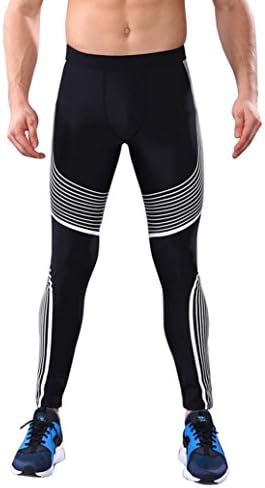 Men's Leggings,Toponly Men's Workout Leggings Fitness Yoga Athletic Sports Pants (Fashion White, M)