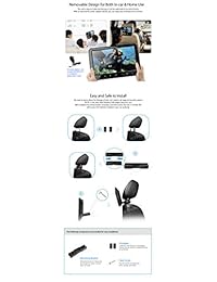 XTRONS 10.1 pulgadas HD Pantalla digital Reposacabezas de automóvil Reproductor de DVD Botón táctil desmontable ultra delgado con puerto HDMI