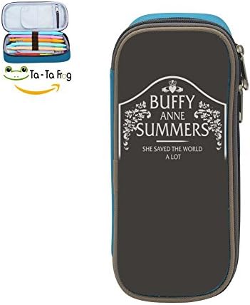 bagshome Buffy Grave Big Capacity Canvas Pencil Case Holder for Boy Blue