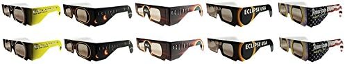 Eclipse Glasses - CE Certified Safe Solar Eclipse Glasses – 10pk Assorted- Eye Protection random color