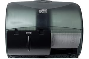 Tork OptiCore® Twin Toilet Paper Roll Dispenser Black T11, High Capacity, 565728