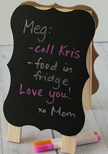 Large Chalkboard Labels - Erasable Decorative Chalk Labels - Set of 54 Reusable Premium Jar Labels - Chalkboard Stickers - Canister Sticker Labels for Stylish Organization, Wedding Decorations, Crafts