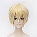 Flovex Short Straight Anime Cosplay Wigs Natural Sexy Costume Party Daily Hair (Light Blonde)