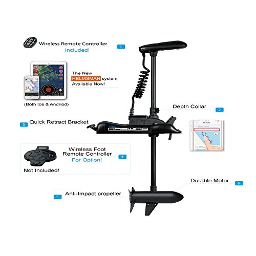 Haswing Anchor Control GPS 12V 54" Shaft 55lbs Trolling Motor with