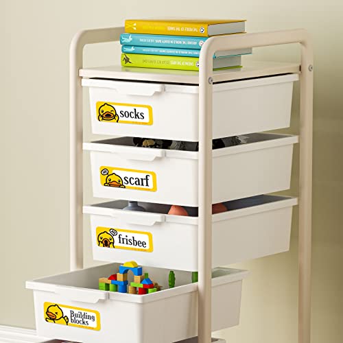 NIIMBOT & B.Duck Co-Branded D110 Thermal Label Makers with 1 Roll Cartoon Tape, Portable Cute Mini Bluetooth Sticker Printer for Home Office School Use, Mobile Phone Editable, Printable Width 0.47\'\'