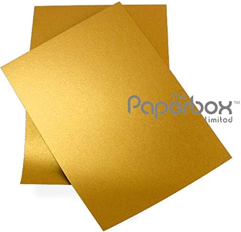 A4 Gold Pearlescent Paper 100gsm, Double Sided (10 Pack)