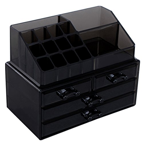 Songmics makeup organizer cosmetic storage drawers, 2 pieces set …