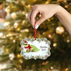 American Green Tree Frog Christmas Ornament 2024