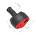 Car Charger, QWOO Quick Charge 3.0 Dual USB Ports + 1-Socket Cigarette Lighter Splitter 4.8A 40W USB Car Charger with Smart-Adaptive Rapid Charging for iPhone, iPad, Samsung, Dash Cam, GPS and More