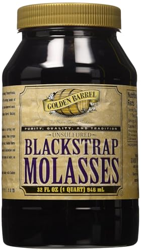 Golden Barrel Unsulfured Black Strap molasses, 32 oz