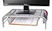 Mind Reader Monitor Stand, Ventilated Laptop Riser, Paper Tray, Storage, Office, Metal Mesh, 20