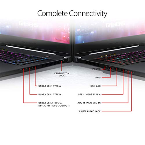 ROG Zephyrus M Thin and Portable Gaming Laptop, 15.6 240Hz FHD IPS, NVIDIA GeForce RTX 2070, Intel Core i7-9750H, 16GB DDR4 RAM, 1TB PCIe SSD, Per-Key RGB, Windows 10 Home, GU502GW-AH76 (Renewed)