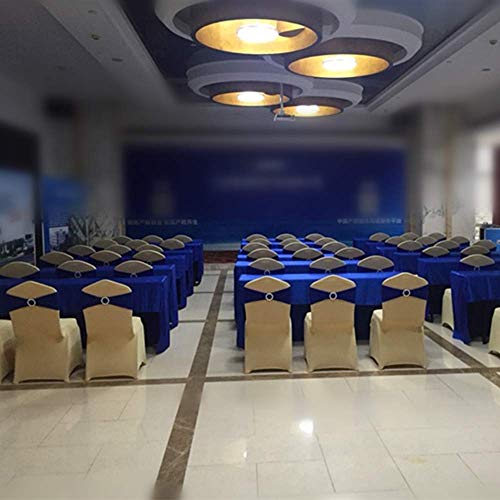 Fvstar 10pcs Royal Blue Party Chair Sashes Wedding Chair Ribbons Spandex Chair Cover Ties Bows for Baby Shower Valentines Decorations Without White Covers - Thumbnail 7