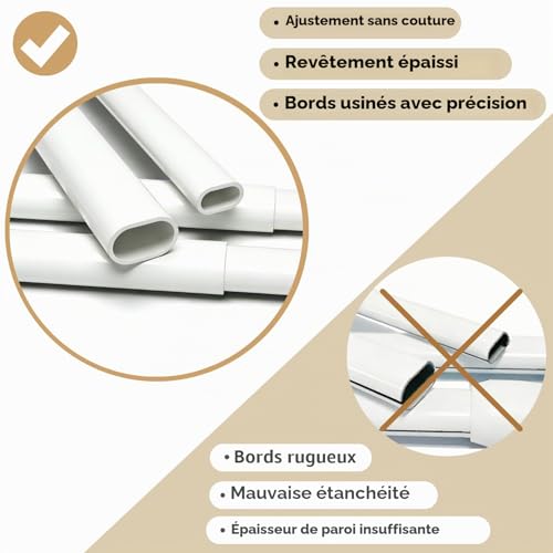 2 Pack Extendable Curtain Rod with Adhesive Hooks for Window Kitchen DIY Projects 40-70cm