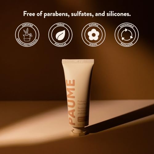 PAUME Probiotic Hand Balm, Non-Greasy, Fast Absorbing, Long Lasting Hydration, Hand Moisturizer for Dry, Chapped, Aging Skin, 60ml