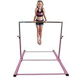 Gymmatsdirect Gymnastics Junior Training Bar - Adjustable Horizontal Kip Bar for Kids 4.2' Wide 6' Long 36