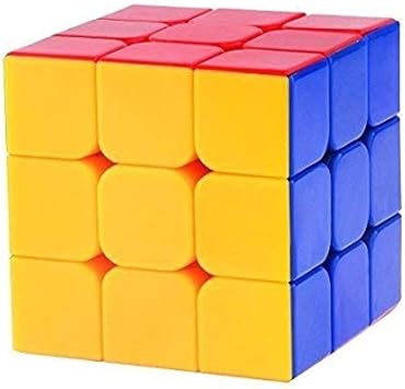 NSinc High Speed Magic Rubik Cube 3X3X3 - High Stability Sticker Less Smooth Swing for Faster Movement