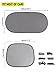 BLuesim Car Sunshade, Windshield Car Sun Shade for Kids Child Passenger, Side Rear Cling Sunshade with Sun Glare UV Rays and Heat for Vehicle SUV Driver Grey