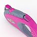 Durable 16ft Retractable Dog Leash +BONUS: Waste Bags Holder - Great for Small and Medium Dogs up to 44 pounds, Rubberized Soft Touch Handle, Pink.