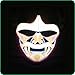 MuraK LED Party Light up Mask with Sound Active for Halloween Festival Rave