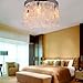 LightInTheBox Modern White Shell + Crystal Home Ceiling Light Fixture Flush Mount, Pendant Light Chandeliers Lighting for Bedroom, Living Room