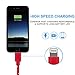 Lightning Cable for iPhone - 5 Pack (3.3 Feet) in Blue, Red, Yellow, Green & Black - Cable w/ Lightning Connector - Lightning to USB cable / Cord for iPhone Compatible with iPhone 6 & 5