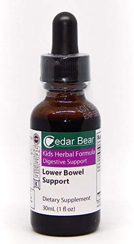 Lower Bowel Support for Kids 1 Fl Oz - Liquid Herbal Supplement by Cedar Bear Naturales