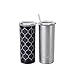 Built NY 20-Ounce Stainless Steel Tumblers, Dual Pack, Black Links and Silver