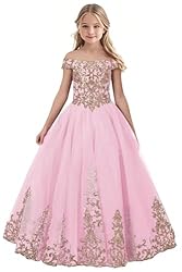 Tulle Flower Girl Dress for Wedding Sparkly