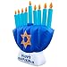 Holidayana 8ft Giant Inflatable Menorah Hanukkah Decoration | with Built-in Bulbs, Tie-Down Points, and Powerful Built in Fan