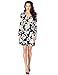 LookbookStore Women's Floral Print A Line Business Casual Short True Wrap Dress
